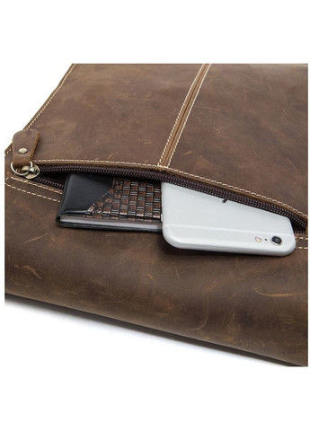 Сумка мужская через плечо кожаная 14660 Коричневая Vintage (302008877)