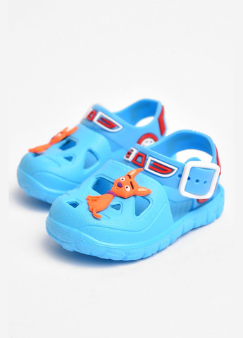 Голубые пляжные сандали детские пена для девочки голубого цвета Let's Shop с ремешком