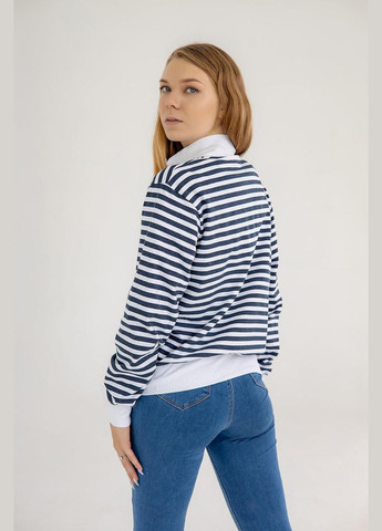 Комбінований світшот жіночий на замку в смужку (м42) UMON (316680899)