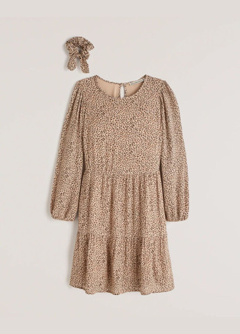 Світло-коричнева сукня жіноча - сукня af8549w Abercrombie & Fitch