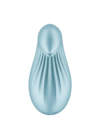 Вібратор Dipping Delight Light Blue, 2 мотори, гнучкий кінчик Satisfyer (322740454)