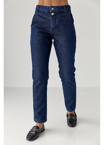 Джинси Mom fit із застібкою на гудзиках Lurex - (362115959)