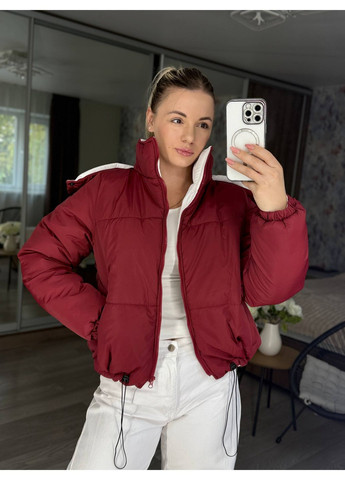 Бордовая женская зимняя куртка Osoblyva