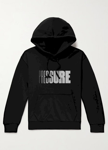 Черный худи мужская черная с флисом YAPPI рисунок (305003878)