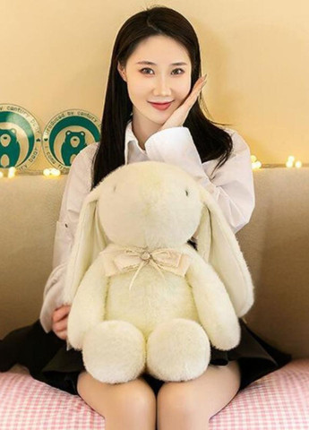 Плюшевий зайчик 55 см м'яка іграшка обіймашка з довгими вушками My Kigu (371995157)