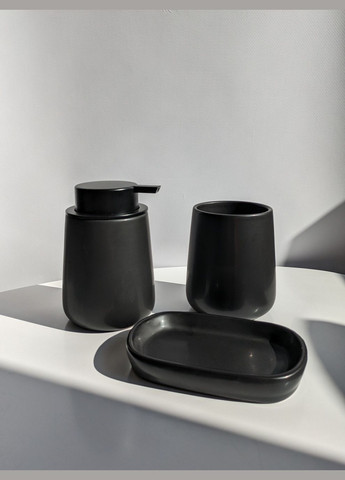 Набор для ванной комнаты керамический матовый 3 предмета No Brand (340463195)