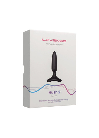 Анальна смарт-вібропробка Hush 2, розмір XS Lovense (339866064)