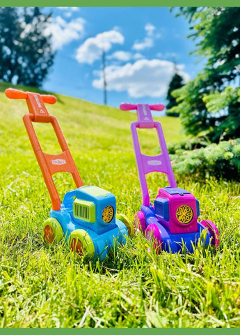 Газонокосилка с мыльными пузырями голубая No Brand (327215866)