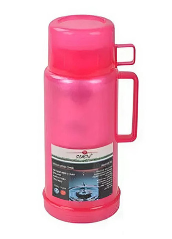 Термос зі скляною колбою 1 л для гарячих і холодних напоїв Pink Stenson (342098917)