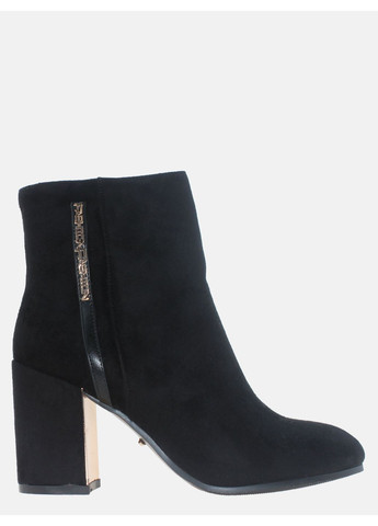 Осенние ботинки r1236-f2413 черный Rusi Moni из искусственной замши