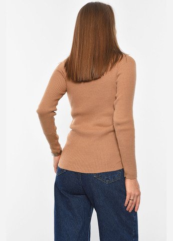 Гольф жіночий однотонний кольору мокко Let's Shop (308346026)