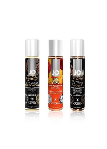 Набір «Персиковий десерт», 3 смакові змазки System JO, віброкуля SugarBoo, кубики System JO No Brand (369947304)