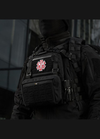 Нашивка Paramedic (вышивка) Black M-TAC (315147749)