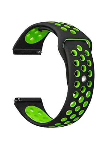 Ремешок Nike Style для Motorola Moto 360 2nd Gen Men's Black-Green (705757) BeCover (377475054)