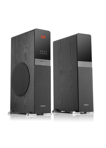 Колонки 2.0 S-2030 black (70W, Bluetooth, USB ﬂash, FM, Karaoke, Opt, coax, ДК) Real-El (333824442)