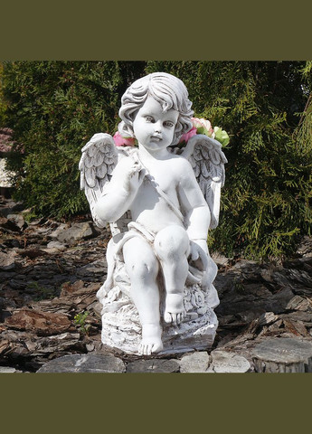 Ангел с корзиной 33 см (СП5073 беж) Гранд Презент (282743551)
