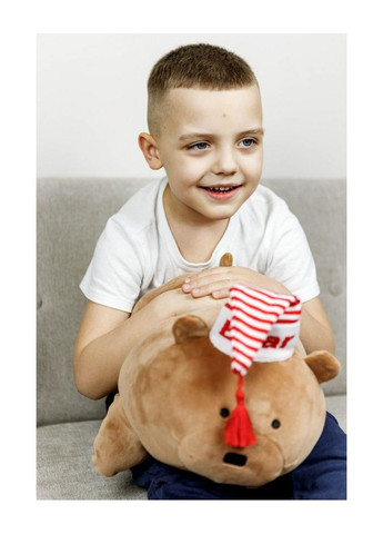 Подушка-обіймашка Ведмедик декоративна м'яка іграшка для дітей та дорослих декор для дому ProDobro (369365401)