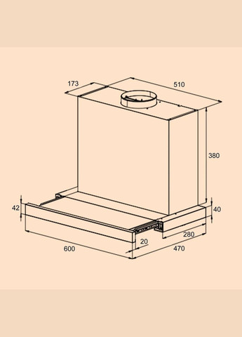 Витяжка телескопічна Mariana Neo 60 з екраном 640 м3 (10035925) Klarstein (338194812)