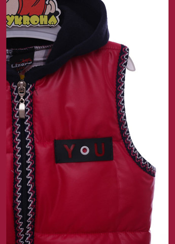 Жилетка для девочки на хлопковой подкладке YOU малиновая см. (44730) BABYKROHA (297198385)