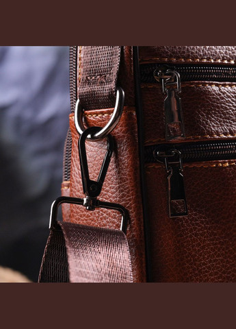 Сумка кросс боди кожаная мужская рыжая 21277 Vintage (329196743)