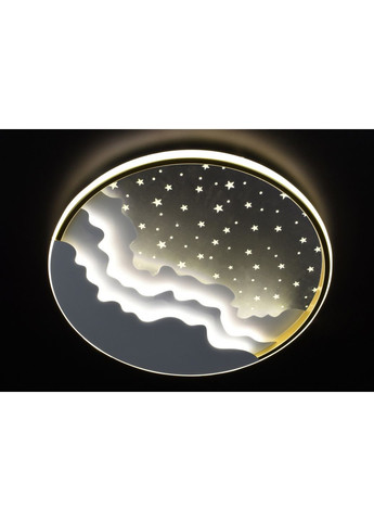 Люстра светодиодная потолочная LED светильник для квартиры на потолок лэд 26796 Золото 6х51х51 см. Sunnysky (364500519)