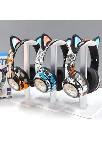 Беспроводные наушники в стиле граффити с ушками Bluetooth No Brand AKZ-37 (320741614)
