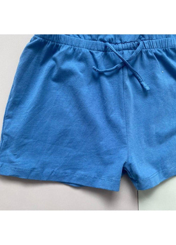 Комбинезон ромпер хлопчатобумажный летний на девочку, синий. Lupilu (333334687)