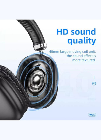 Навушники W35 Air Triumph BT headset Black (6942007616331 ) Hoco (300678412)