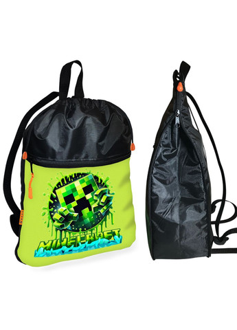 Шкільний рюкзак дитячий Minecraft + Сумка для взуття спортивної форми рюкзак-мішок для хлопчика (1949) No Brand (328693473)