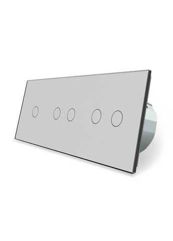 Умный сенсорный ZigBee выключатель 5 сенсоров (1-2-2) стекло (VL-C701Z/C702Z/C702Z-15) Livolo (370985059)