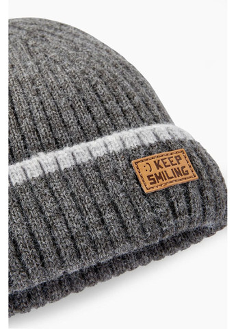 Детская зимняя шапка-бини вязаная для мальчика Серая (25101806) C&A (365777218)