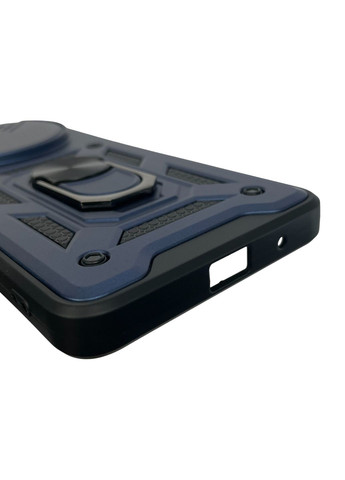 Чохол для Redmi A3 броньований з кільцем зі шторкою на камеру на сяомі редмі а3 темно-синій rg1 Xiaomi (366019497)