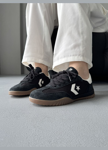 Черные демисезонные кроссовки мужские и женские converse run star trainer black | конверс ран черные No Brand