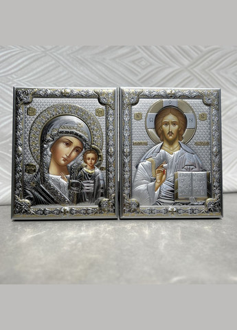 Срібна ікона Казанська Богородиця (12 х 16 см) 81356 3L ORO Valenti (337363374)