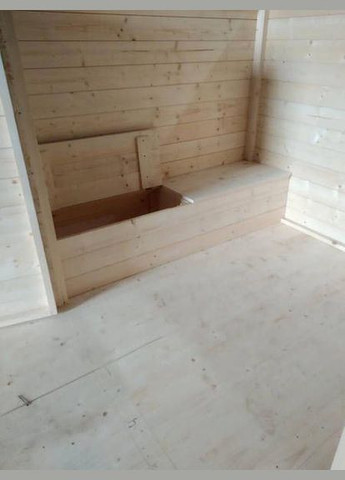 Детский игровой домик из дерева 1.6х2м. (1.8 х 2.2м) на ножках No Brand (325881093)