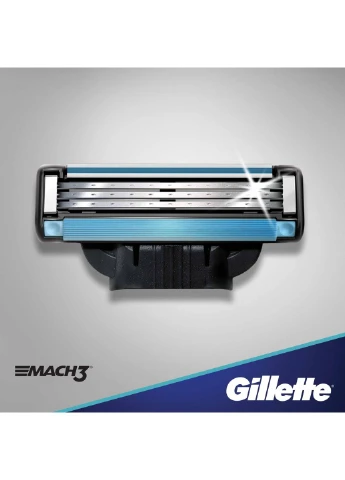 Станок для гоління Gillette Mach3 з 2 змінними картриджами (268146736)