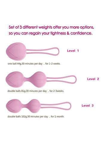 Набор вагинальных шариков Wendy, 3 шт, Every Night Toys (366890255)