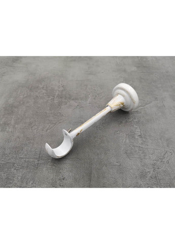 Карниз Люмієра гладка штанга одинарний відкритий 25 мм 240 см Біле золото Quadrum (352779483)