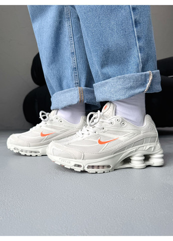 КРОСІВКИ ЖІНОЧІ NIKE SHOX RIDE 2 LIGHT BONE / ORANGE НАЙК ШОКС No Brand комбіновані демісезони (368862390)