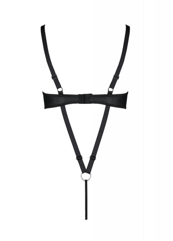 Боди из экокожи CELINE BODY black 4XL/5XL — : с доступом, открытый Passion (303901971)