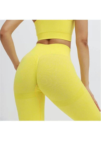 Легінси жіночі спортивні 6182 M жовті Fashion (294067201)