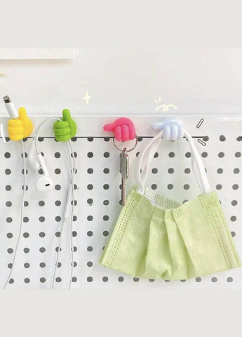 Органайзер кабеля клипса - держатель кабеля 4 шт. Разноцветный CHOICE (349844380)