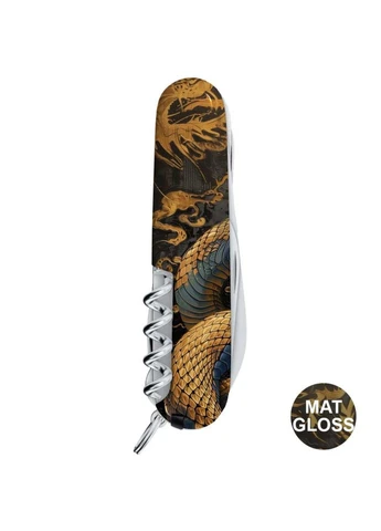 Ніж Huntsman Zodiac 91мм,15функ,Дерев'яна змія Victorinox (385892392)