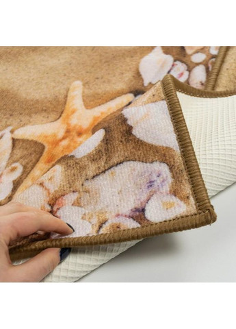 Набір килимків для ванної кімнати та туалету Print 213-2 бежевий No Brand (364969155)