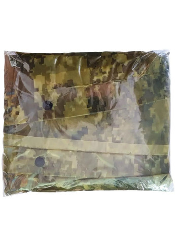 Многоразовый дождевик плащ тактический на кнопках с капюшоном ПИКСЕЛЬ, размер универсальный L-5XL (50-60) Eva (301536163)