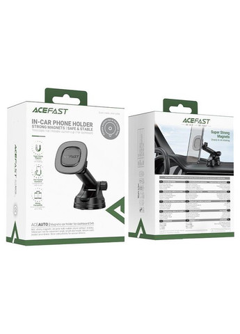 Автодержатель для телефона ACEFAST D45 car holder for dashboard Black MAGNETIC (367724684)