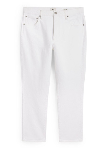 Белые летние джинсы carrot C&A