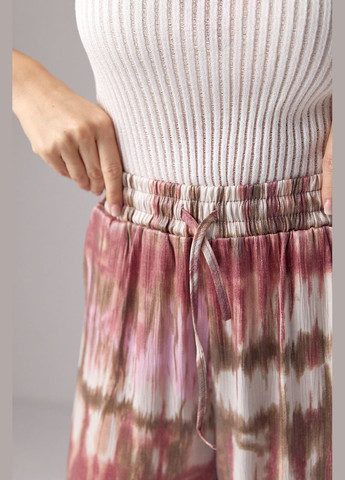 Літні прямі штани на гумці з абстрактним принтом Lurex (292981061)