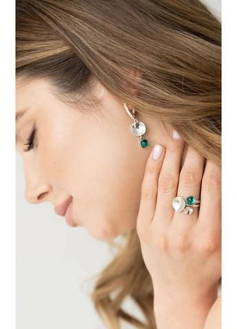 Серьги серебряные Отражение Sea Breeze 925 Skifska Etnika (364202456)
