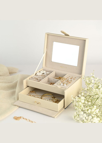 Органайзер для прикрас MY HOME "ПЕКТОРАЛЬ" Дворівневий 18х14.5х9.5 см Бежевий (FH-50 BEIGE) МВМ (363256471)